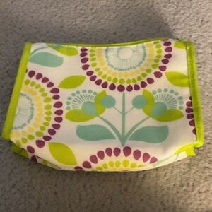 Clinique Floral Bath & Body Tool Bag - Green, Purple, White